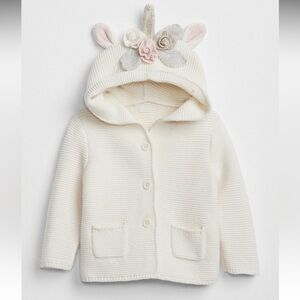 Baby Gap Brannan Unicorn Sweater-Ivory Frost, 12-18m- NWT
